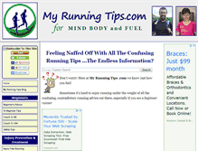 Tablet Screenshot of myrunningtips.com